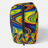 Sac de toilette abstrait multicolore ondulé (Droite)