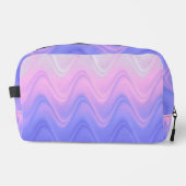 Sac de toilette abstrait rose violet ondulé (Recto)