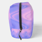 Sac de toilette abstrait rose violet ondulé (Droite)