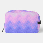 Sac de toilette abstrait rose violet ondulé (Verso)