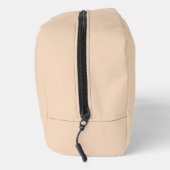 Sac de toilette beige à script moderne personnalis (Droite)