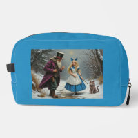 Sac de toilette bleu Alice Winter