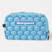 Sac de toilette bleu pour glaçons (Recto)