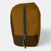 Sac de toilette Brown de cacao rustique (Droite)