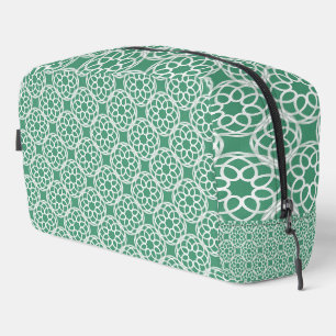 Sac de toilette de Motif géométrique vert émeraude