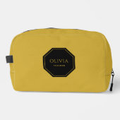 Sac de toilette de voyage avec votre nom et titre (Recto)