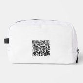 Sac de toilette de voyage personnalisé avec code Q (Recto)