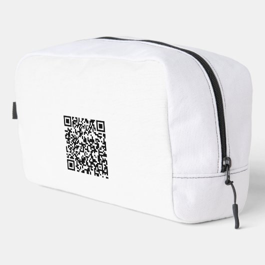 Sac de toilette de voyage personnalisé avec code Q (Coin droit)
