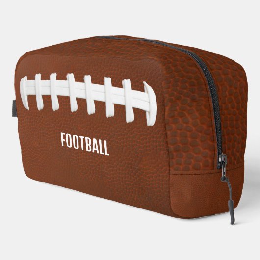 Sac de toilette Dopp Kit de conception de football (Coin droit)