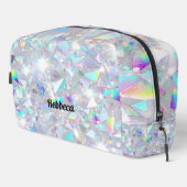 Sac de toilette géométrique monogramme moderne (Coin droit)