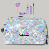 Sac de toilette géométrique monogramme moderne