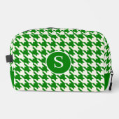 Sac de toilette Houndstooth Lime Green & White (Recto)