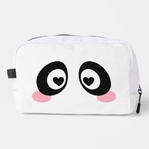 Sac de toilette mignon à deux faces avec émoji
