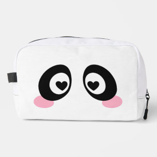 Sac de toilette mignon à deux faces avec émoji