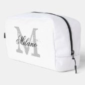 Sac de toilette monogramme personnalisé (Coin droit)