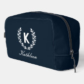 Sac de toilette Monogramme personnalisé, cadeau po (Coin droit)