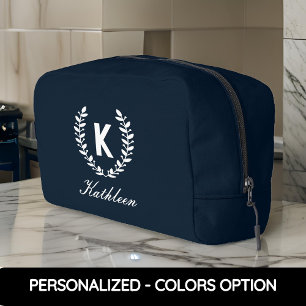 Sac de toilette Monogramme personnalisé, cadeau po