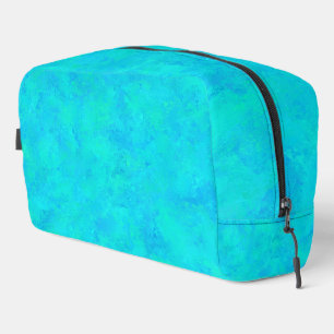 Sac de toilette Motif Abstrait bleu turquoise