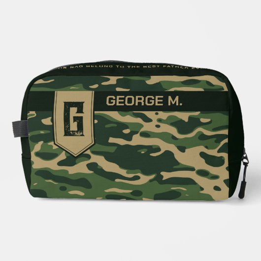 Sac de toilette Motif Camouflage pour homme/père (Recto)