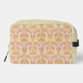 Sac de toilette Orange Floral élégant (Verso)