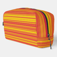 Sac de toilette orange rouge jaune