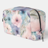 Sac de toilette Pastel Roses rose violet bleu (Coin droit)