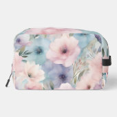 Sac de toilette Pastel Roses rose violet bleu (Verso)