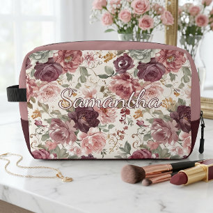 Sac de Toilette Personnalisé Élégant avec Motif Fl