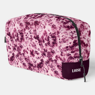 Sac de toilette personnalisé en effet marbré Tie-D