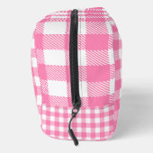 Sac de toilette personnalisé en plastique rose (Droite)