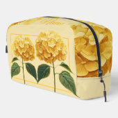 Sac de toilette personnalisé - Hydrangée jaune (Coin droit)