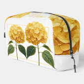 Sac de toilette personnalisé - Hydrangée jaune (Coin droit)