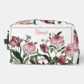 Sac de toilette personnalisé - mélange de fleurs r (Recto)