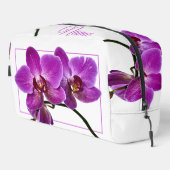 Sac de toilette personnalisé - Orchidée rose (Coin droit)