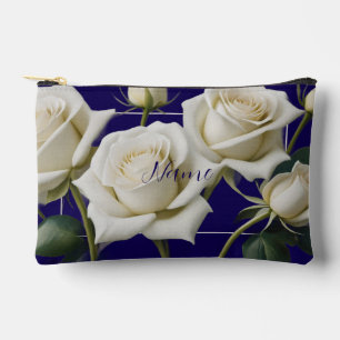 Sac de toilette personnalisé - Rose blanche