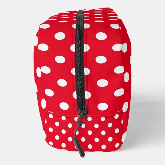 Sac de toilette pois rouge et blanc (Droite)