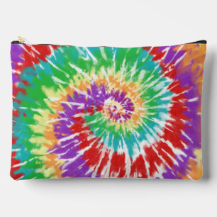 Sac de toilette rétro tie dye couleurs arc-en-ciel