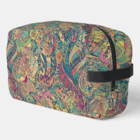 Sac de Toilette Rêve Mosaïque Rétro Hippie