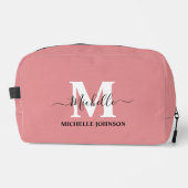 Sac de toilette rose avec monogramme (#E48E91) (Recto)