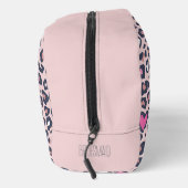 Sac de toilette sur mesure élégant | Coeur léopard (Droite)