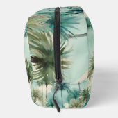 Sac de toilette Turquoise Blue Green Palmes Aquare (Droite)