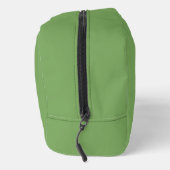 Sac de toilette vert avec monogramme (Droite)