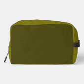 Sac de toilette vert Jungle à deux tons (Verso)