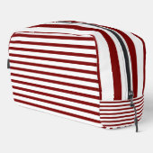 Sac de toilette White & Deep Red Line Art (Coin droit)