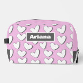 Sac de toilette White Hearts (Recto)