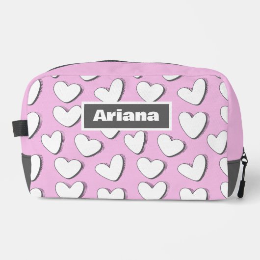 Sac de toilette White Hearts (Recto)