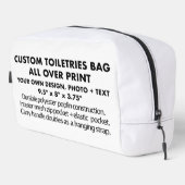 Sac de toilettes personnalisées sur impression (Coin droit)