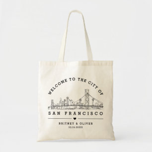 Sac de tote San Franciso Skyline – Cadeau de maria