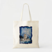 Sac de transport de la faune du loup gris blanc