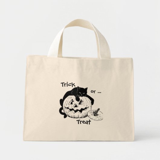 Sac de trick or treat Black Cat & Jack O' Lantern (Devant)